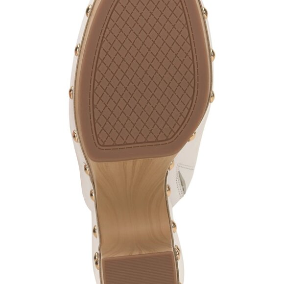 new JESSICA SIMPSON Leather Dasally Platform Mules bright white 367TN - Picture 6 of 9